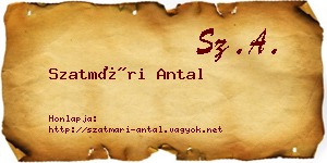 Szatmári Antal névjegykártya